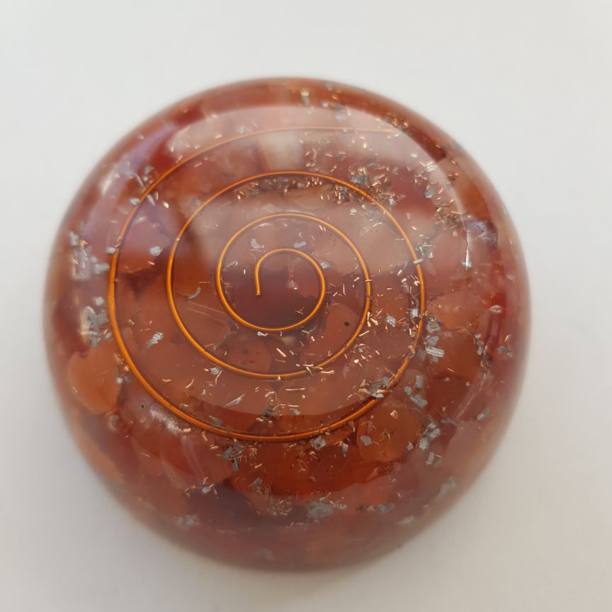 Orgonite Dome - Carnelian Orgonite Dome - Carnelian